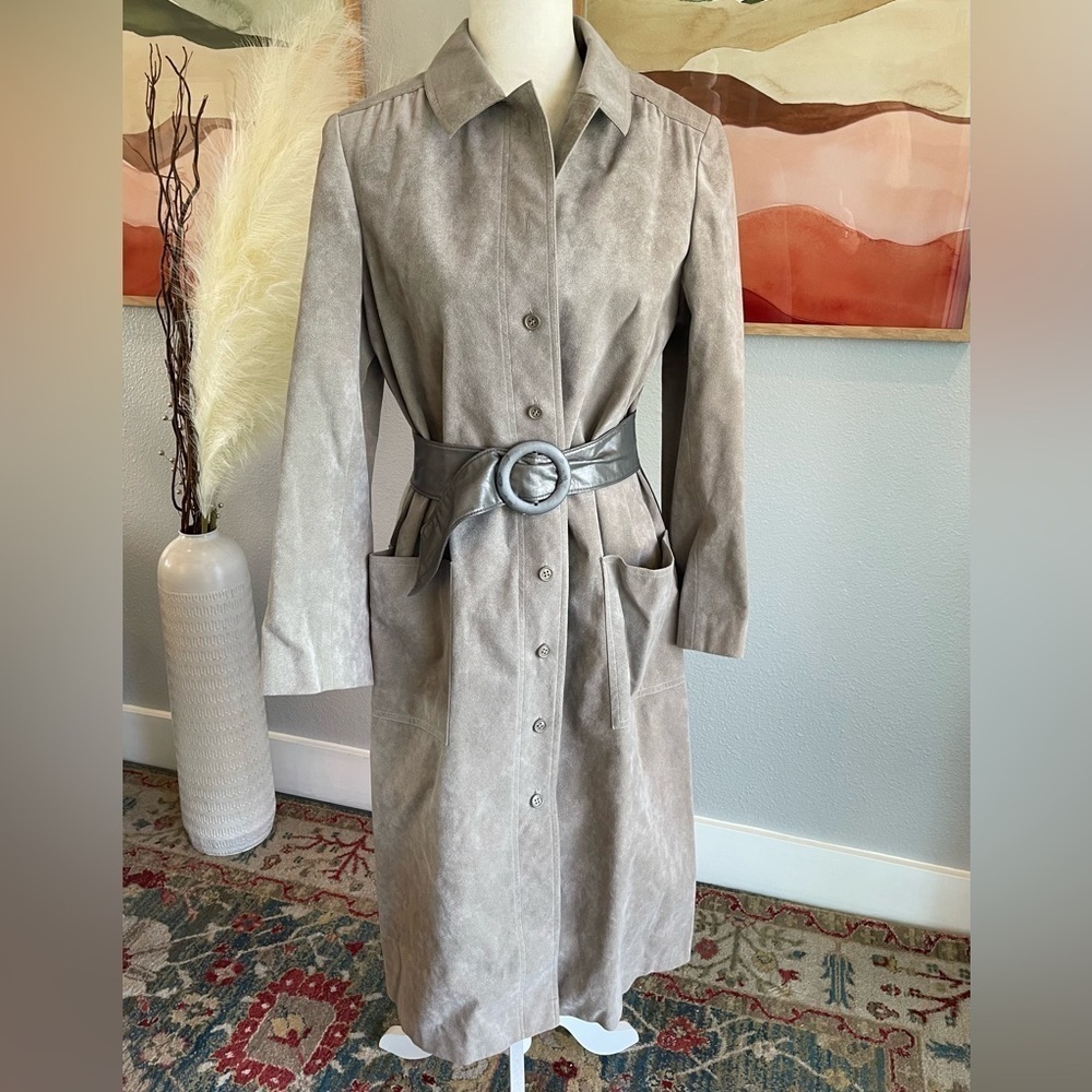 Adele Simpson Vintage Ultra Suede Coat